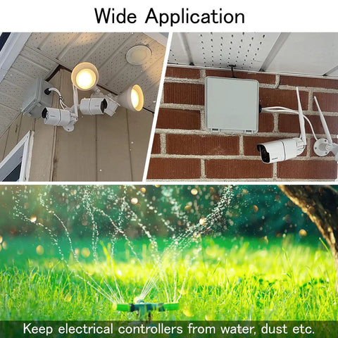 IP65 Waterproof Outdoor Junction Box With Hinged Lid used for lighting and irrigation controllers in various installations