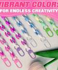 Premium Metal Lobster Clasps With Smooth Rollin Rings For Custom Keychains And Craft Supplies in vibrant colors, 1.28 inch length.