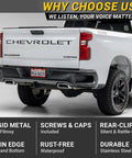 Slim Red License Plate Frames 2 Pack installed on a white truck with street legal front and rear car tag holders.