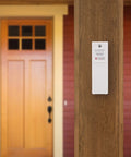 Battery Operated Wireless Digital Thermometer For Indoor Outdoor Temperature With 24 Hour High Low Records No Backlight Monochrome Display Hassle Free Setup 12 24 Hour Time Mode Signal Strength And Low Battery Alerts mounted on a wooden porch post