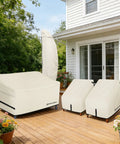 Waterproof Outdoor Bench Sofa Cover For 2 Seater Patio Loveseat Fits 56W 31D 33H Beige Built To Last All Weather Fadeproof Shield UV