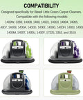 Replacement Cap And Straw Assembly For Little Green Machine Portable Cleaner, leakproof plastic spare part shown in 4 colors