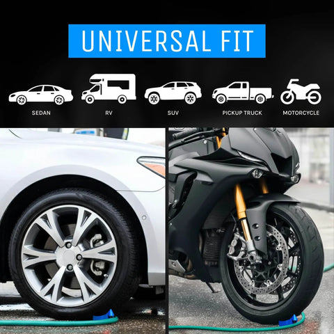 Four Pack Hose Guide Rollers For Cars Trucks And Motorcycles Plastic Wheel Rollers installed under car and motorcycle tires