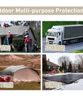 20 By 30 Ft Waterproof Heavy Duty Tarp With Eyelets And Reinforced Edges on house, truck, tent, and playground in four seasons