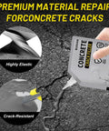 All Season Concrete Crack Filler for Driveways Walkways and Patios DIY Friendly Patch Up Waterproof Repair Sealant in use