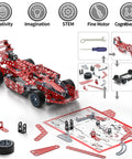 Hands On Model Car Building Kit For Kids 8 To 12 With 287 Metal Parts Nuts Bolts And Tools STEM Vehicle Assembly Toy