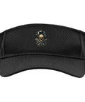 Cool Black Adjustable Men Sun Visor Perfect For Machinists And CNC Pros! Stylish Mesh Hat with skull design.
