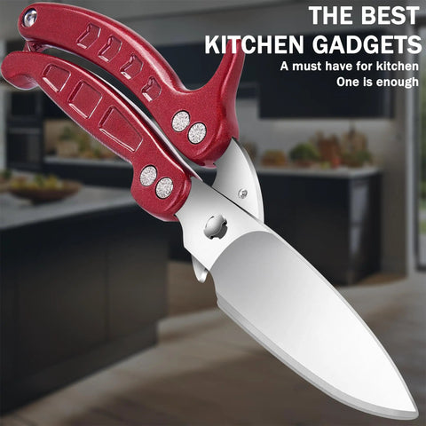 Heavy Duty Kitchen Shears For Poultry And Meat, Stainless Steel Kitchen Scissors, Dishwasher Safe, Razor Sharp And Rust Resistant