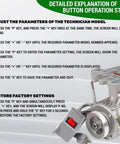 Detailed guide for adjusting parameters on Heavy Duty 750W 110V AC Industrial Sewing Machine Servo Motor Kit controller.