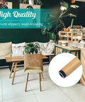 Café interior with wooden chair featuring 24 Pack Screw On Furniture Sliders With Screws Three Quarter Inch Round Teflon Chair Leg Slides.