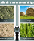 Portable Hay Moisture Tester With Backlit Digital Display, Handy Forage Meter Kit With Bag, Quick Readings For Alfalfa, Leymus Chinensis, And Pennisetum Hydridum, Field Ready Moisture Gauge For Farmers And Ranchers, handheld probe