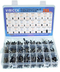 265 Piece Electrolytic Capacitor Kit With 24 Values From 0.1uF To 1000uF In Inline Aluminum Capacitors 10V 16V 25V And 50V Ideal For DIY