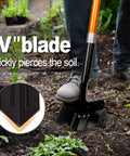 Heavy Duty Trench Shovel With Fiberglass Handle 58 Inch Length High Carbon Steel Blade With Rust Resistant Coating in garden use