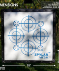 Large Archery And Crossbow Target For 400 FPS Easy Arrow Removal Durable Spylar Facing Weatherproof Cover And 200 Plus Aim Points