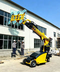 No Sweat Heavy Duty Mobile Vacuum Glass Lifter Featuring Hydraulic Suction Cup lifting glass sheet at construction site.