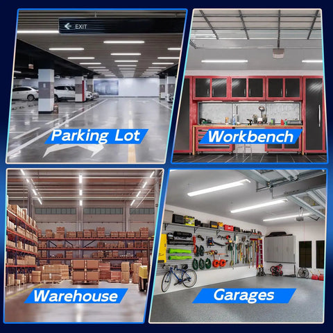 Hella Bright 60W 4Ft Linkable Led Shop Light Delivers 6500 Lumens Of Sick Daylight White Glow Perfect For Garage Basements And Heavy Duty Projects With Zero Hassle Setup And Top Tier Energy Savings