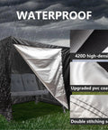 All Weather Waterproof Outdoor Swing Cover For 3 Seat Triple Seater Garden Patio Swing, Heavy Duty Black Canopy Shield in rain