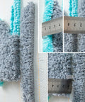 Close-up of pile measurement in Tufting Gun Kit for Beginners With Cut Pile and Loop Pile Tools, showcasing texture and height.