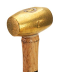 Non Sparking Brass Hammer 18 Inch 5 Pound USA Made With Wood Handle And Double Faced Head This Go To Tool For Hazardous Areas