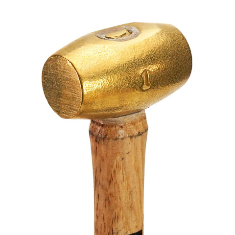 Non Sparking Brass Hammer 18 Inch 5 Pound USA Made With Wood Handle And Double Faced Head This Go To Tool For Hazardous Areas