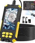 Triple Lens Endoscope Camera With Light A Cool Gift For Dads And Husbands 1080P Borescope with cable, 32GB card, and accessories