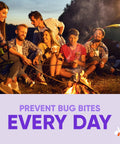 Group camping with fire, using Clean Feel Insect Repellent Aerosol With 20 Percent Picaridin For Mosquitoes Ticks And Flies