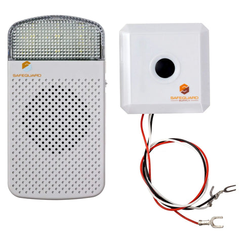 Wireless Doorbell Extender Kit For Hardwired Systems Boost 1000 Foot Range Plug In Flashing Strobe Receiver Hear It Anywhere