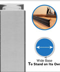 Heavy Duty Anodized Aluminum Straight Edge Ruler Set with a wide base for stability during precision checks.