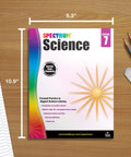 Grade 7 Science Workbook For Middle School Covering Natural Earth And Life Sciences With Hands On Research Activities on desk