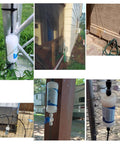 Outdoor Misting System Filter 10 Micron Sediment Strainer 2 Pack installed on various irrigation setups to prevent clogs.