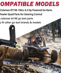 Left And Right Spindle Steering Knuckle For KT196 CK196 T KT194 196cc 6.5 Horsepower Go Karts with compatible models listed