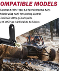 Right Hand Steering Knuckle Spindle For Go Karts Compatible With KT196 CK196 T KT194 196cc 6.5 HP Gas Powered Models