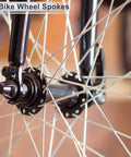 Universal Bicycle Spokes Set 12G 123mm Length With Nipples Black Carbon Steel 36 Spokes And 36 Nipples For Plug And Play Wheel Repair