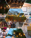 Safe 12V LED Outdoor String Lights For Patios And Pergolas 96 Ft Total With 30 Shatterproof Bulbs Warm White 2200K Ideal Atmosphere