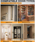 Compatible door types for Heavy Duty Hidden Door Hinge Set With 6 Inch Concealed Hinges Three Way Adjustable For Hidden Bookcase Doors