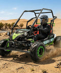 Two Seater Go Kart For Adults And Kids, Off Road 4-Stroke Engine, Top Speed Around 25 MPH, 8 Inch Vacuum Tires in desert