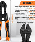 Beefy 36 Inch Bolt Cutter With Non Slip PVC Grips Long Handle For Cutting Bolts Chains Locks Wire Mesh Rebar Fence Cable