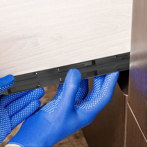 4 Pack Heavy Duty Drawer Slides 10.4 Inch Plastic Bottom Drawer Rails With Smooth Operation And Easy Install For Kitchen Cabinets And Bedroom Storage Boxes.