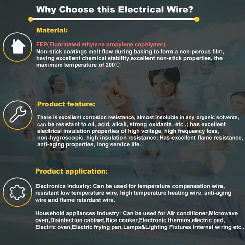 Product details of Heavy Duty 10 Gauge Electrical Wire For Automotive And Marine Grade Use, benefits, and applications shown.