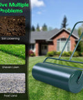 24 Inch Lawn Roller With 13 Gallon Capacity Heavy Duty Steel Yard Roller for garden, soil loosening, uneven lawn, frost land
