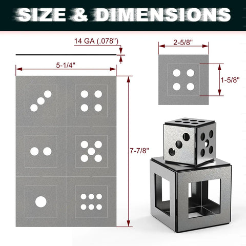 Dimensions of Welding Practice Kit With 14 Gauge Mild Steel Plates and 12 Laser Cut Coupons for clean edges and flat surfaces