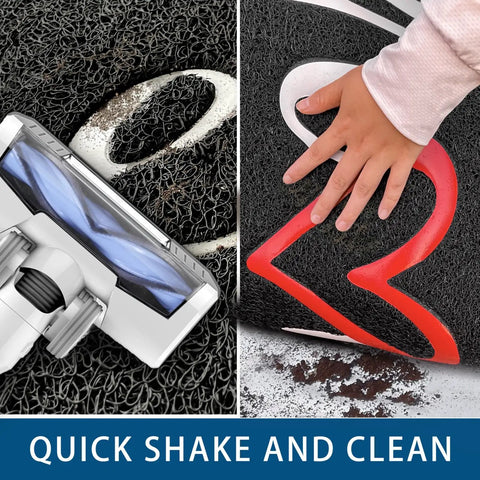 Heavy Duty Non Slip Door Mat For Indoor Outdoor Use 30 By 17.5 Inches, Easy Clean Front Entrance Mat Trapping Dirt Without Absorbing Water