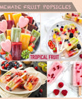 Top Shelf Six Inch Jumbo Birch Wood Sticks One Hundred Pack Natural Premium Multipurpose Sticks Super Smooth for homemade fruit popsicles.