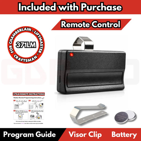 Garage Door Opener Remote Replacement For 371LM Purple Button Security Plus 315 MHz Fits 2005 To 2011 Purple Learn Button Version