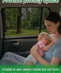Stretchy Mesh Window Shades For SUVs 4 Pack Sun Screen Covers For Camping with mom and baby inside car
