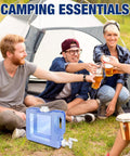 Eight Tenths Gallon Refrigerator Water Dispenser With Leak Proof Spigot And Easy Grip Handle at a camping scene.