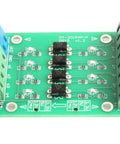 4 Channel Optocoupler Isolator Module With LED Indicator for PLC Signals Level Shifter Converts 3.3V to 24V PNP NPN to NPN