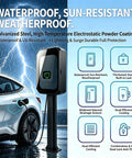 All Weather EV Charger Cover With Lockable Outdoor Charging Station Enclosure And Heavy Duty Metal Shield for outdoor use.