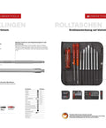 SwissGrip Slotted And Phillips Screwdriver Kit In Tobacco Brown, Heavy Duty Replacement Set With Magnetic Tip displayed in case