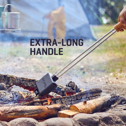 Cast Iron Pudgy Pie Maker For Campfire And Outdoors With Extended Handle Built For Easy Grilling Pre Seasoned Heavy Duty